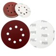 thumbnail image 1 of 10 Pcs Disques de Ponçage à Crochets et Boucles de 5 Pouces à 8 Trous Papier Sablé Rond Rouge, Tampons de Papier Sablé Ronds à Crochets et Boucles, Tampons de Papier Sablé en Oxyde d'Aluminium, pour Ponceuse Orbitale Aléatoire H3D0, 1 of 8