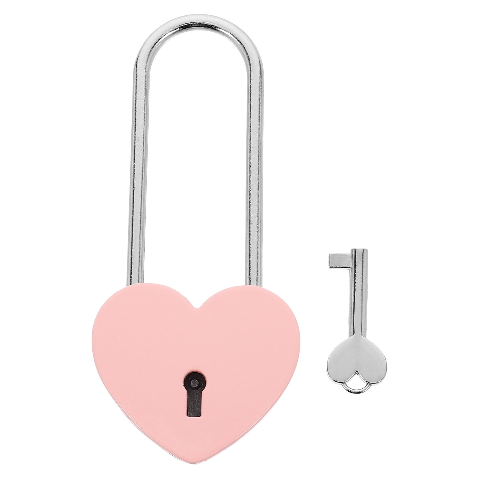 Miangastore 1PC Heart-Shaped Lock Marriage Wedding Padlock Travel Supplies Padlock