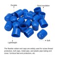 thumbnail image 4 of Uxcell Rubber End Caps Cover Vinyl Screw Thread Protector Round Vacuum Caps for Screw Bolt Pipes 1 inch 20Pcs, 4 of 5