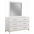 thumbnail image 2 of Alpine Furniture 2010-06 Madelyn Miroir de Commode, Blanc - 37 x 40 x 2 Po., 2 of 4