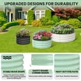 thumbnail image 4 of Cherish 2 - Pack Round Galvanized Raised Garden Bed - 2FT/3FT/4FT Sizes - Outdoor Flower & Vegetable Bed - Heavy - Duty & Open - Bottom Design, 4 of 7