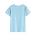 thumbnail image 4 of Women It's A Beautiful Day Letter Daisy Print Short Sleeve T-Shirt, 4 of 6