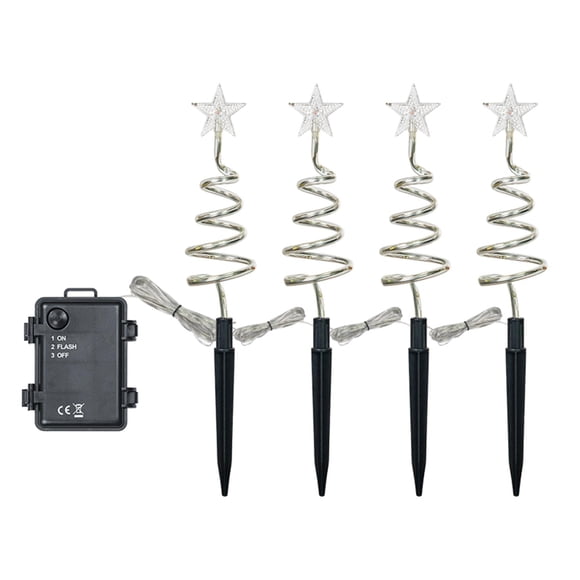 Christmas Pathway Lights Christmas Stakes Lights for Birthday Yard Holiday warm white