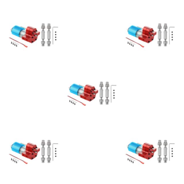 ZheElen Accessoire de Transfert de Boîtier en Métal 370 pour WPL C14 Q60 Robuste et Fiable Rouge 3.17mm 5Set