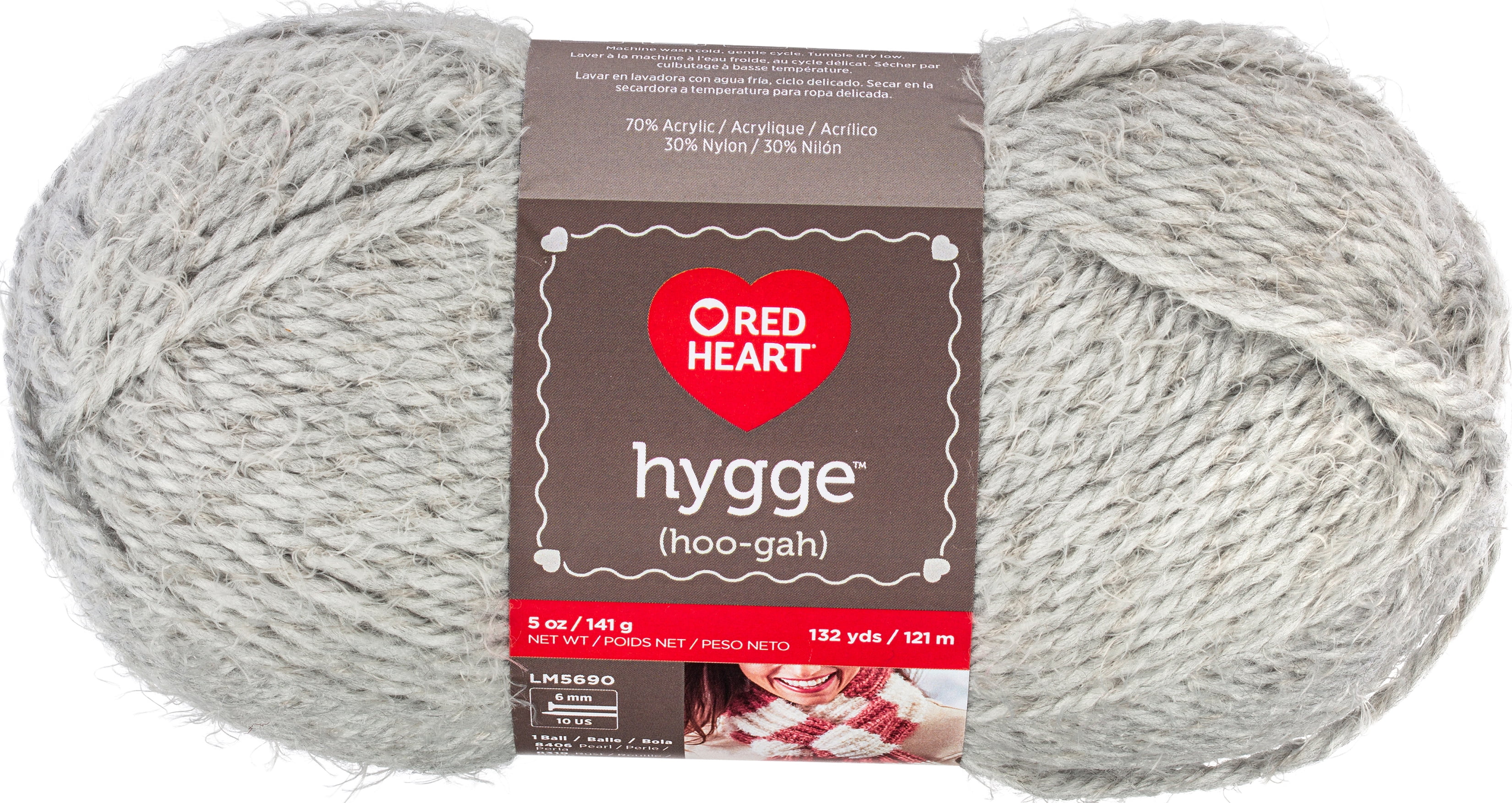 Fil Red Heart® Hygge™, Acrylique-Nylon #5 Encombrant, 5oz/141g, 132 Verges