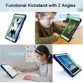 thumbnail image 2 of For iPad Air 13 Inch M2 Case With Screen protector 2024 / iPad Pro 12.9 Inch Case 6th/5th/4th Generation 3 in 1 Kickstand, Slim Soft TPU Back Tablet Cover, Heavy Duty Protective Cover - Black, 2 of 5