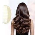 thumbnail image 4 of Unique Bargains 1 Pcs Peigne à Dents Larges Demi-Rond pour Femmes Cheveux Bouclés Épais Ondulés Raides Beige, 4 of 6