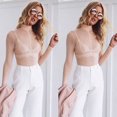 thumbnail image 1 of Haut pour Femmes Col Montant Chemise Transparente Ajustée en Maille Mode Sauvage, 1 of 7