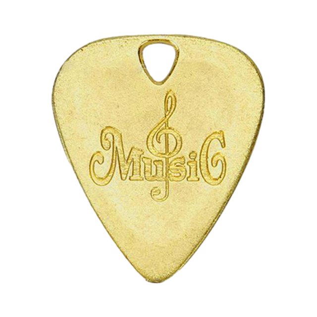 Bunblic Guitar Pick Musical Instrument Pick Handmade Sturdy Guitar Accessories Professional for Ukulele Bass Banjo Classical Gold