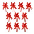thumbnail image 1 of Unatoiry 10 Pieces Bow Pull Decor Festive Packing Lightweight Hand-Pulled Flower Wedding Birthday Christmas Holiday Accessory Heart/Red 1Set, 1 of 6