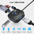 thumbnail image 2 of BENFEI USB C Hub, 4 Ports USB 3.0 Hub with 5Gbps Data Transfer, USB C Splitter for Type C MacBook, Mac Pro, iMac, Surface, XPS, Flash Drive, Mobile HDD, 2 of 7