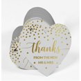 thumbnail image 3 of Inkdotpot Pack Of 50 Thanks From The New Wedding Favor Paper Tags Craft Real Gold Foil Hang Tags, 3 of 6