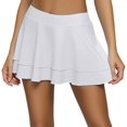 thumbnail image 1 of Jupe Longue pour Filles Taille 5 Jupes pour Femmes Grande Taille Jupes de Lit Style Cottage Jupe Longue Jupe Isolée pour Maison Mobile Jupe Plissée Unie Mini Décontractée Confortable Tenue d'Intérieur Ligne A Blanc TP, 1 of 7