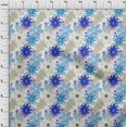 thumbnail image 4 of oneOone Velvet Blue Fabric Texture Floral Sewing Material Print Fabric By The Yard 58 Inch Wide, 4 of 4