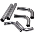 thumbnail image 2 of 2.5 inch Universal Aluminum Intercooler Turbo Piping pipe Kit+ Silicone+Clamp, 2 of 6