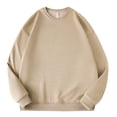 thumbnail image 4 of Ketyyh-chn99 Chandails pour Hommes à Col Rond Chandail à Col Rond pour Hommes à Manches Longues Décontracté Chaud en Laine Chandail Kaki,2TG, 4 of 4