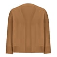 thumbnail image 3 of Pitauce Womens 3/4 Sleeve Cropped Cardigan Sweater Open Front Lightweight Knitted Bolero Shrug Cardigan, 3 of 5