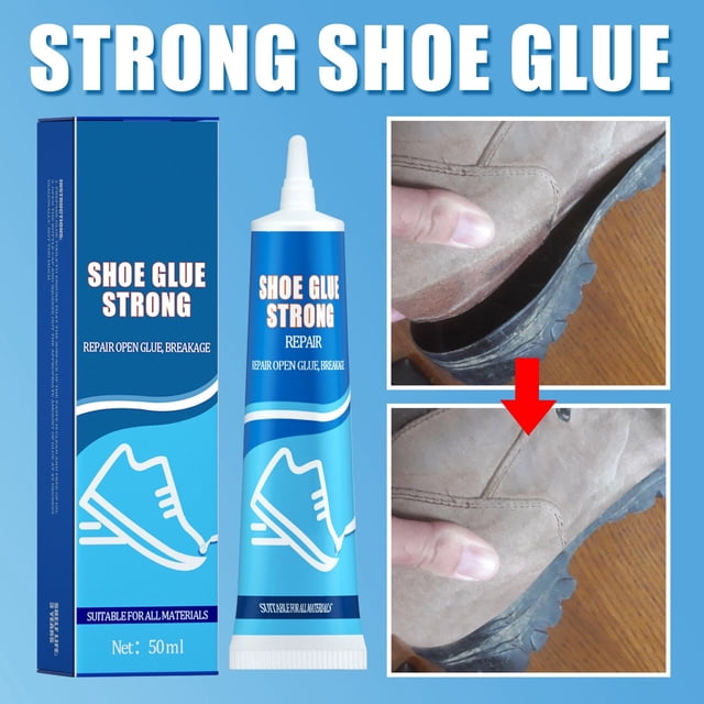 Colle pour Chaussures Colle Spéciale pour Chaussures Ne Durcit Pas Ni Ne Blanchit Colle pour Chaussures en Résine Souple Transparente Colle Forte 50 ml Stylo de Remplissage pour Cloison Sèche