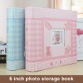 thumbnail image 4 of 6-inch 200 Pockets Baby Growth Traveling Party Photo Letters Greeting Card Protector Collective Book Photos Letters Greeting Card Storage Album Organizer Pink, 4 of 7