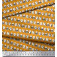 thumbnail image 2 of Soimoi Rayon Fabric Cat Animal Decor Fabric Printed Yard 42 Inch Wide, 2 of 3