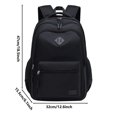 thumbnail image 3 of Ediodpoh USB Port Black Backpack For School College And Travel Water Resistant Bookbag With 8 Compartments A, 3 of 9