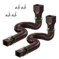 thumbnail image 2 of JJKBVCLO Adjustable Downspout Extension Corrugated Drain Pipe Flexible Outdoor Gutter Water Spout For Rainwater Downspouts, 2 of 5