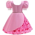 thumbnail image 2 of Kawell Bridget Costume pour Filles Halloween Enfants Princesse Ascension Robe Rouge Rose à Cœur avec Perruque Vêtements Tenue, 2 of 7