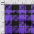 thumbnail image 2 of oneOone Polyester Spandex Medium Purple Fabric Tartan Craft Projects Decor Fabric Printed By The Yard 56 Inch Wide, 2 of 4