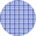 thumbnail image 1 of Ahgly Company Machine Washable Indoor Round Transitional Jeans Blue Area Rugs, 4' Round, 1 of 7