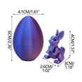 thumbnail image 3 of Easter Egg Fidget Toy, Mystery Rabbit Reveal, Calming Stress Relief Fidget for Kids and Adults, Portable Surprise Egg Keepsake, 3 of 7