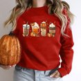 thumbnail image 1 of 50 % de Rabais Liquidation Chandail Surdimensionné pour Femmes 2023 Halloween Chandail Décontracté Aguichant Mode Imprimé Manches Longues Col Rond Chandail Blouse Hauts Sans Capuche, 1 of 7