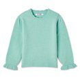 thumbnail image 1 of George Toddler Girls' Ruffle Cuff Sweater, 1 of 2