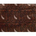 thumbnail image 4 of oneOone Georgette Viscose Fabric Leaves & Paisley Block Printed Fabric 1 Yard 42 Inch Wide, 4 of 4