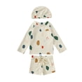 thumbnail image 1 of Hiiyo Toddler Boys 3Pcs Swimsuit Long Sleeve Rash Guard Shorts Hat Quick Dry Bathing Suit, 1 of 8