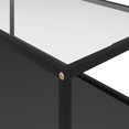 thumbnail image 3 of vidaXL Table Basse Transparent et Noir 100x50x35 cm Verre Trempé, 3 of 4