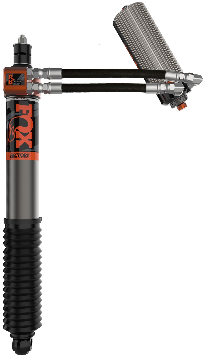 Fox Amortisseur de Chocs 883-26-140 3.0 Série Usine; Rechargeable à Gaz Hydraulique/azote; avec Réservoir Télécommandé; Garantie Limitée de 1 An; Valve Réglable; avec Bottes de Choc; Plaqué Zinc; Ensemble de 2