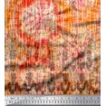 thumbnail image 3 of Soimoi Modal Satin Fabric Tie & Dye Panel Decor Fabric Printed Yard 42 Inch Wide, 3 of 3