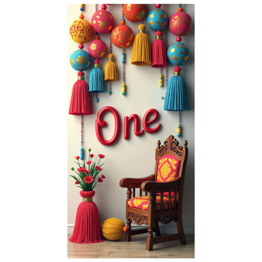Event Party Decor Drapes with Joyful Asian Lantern Backdrop Vibrant Colorful Banners Photo Booth Background Tea Ceremony Celebrations Cultural Decor