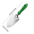 thumbnail image 2 of Garden Trowels Hand Tool for Men Women Stainless Steel Plastic Handle Pointed Shovel Rake for Planting Weeding 2 Pc, 2 of 6