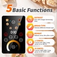 thumbnail image 3 of WHALL® Touchscreen Toaster 4 Slice - Stainless Steel Toaster, 6 Shade Settings, Extra Wide Slots Toaster With Bagel, Cancel, Defrost Functions, 3 of 5