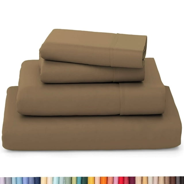 HAOAN Ultra Soft Wrinkle Resistant Bamboo Sheet Set - 4 Piece Set - 2200 Series