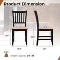 thumbnail image 1 of Costway Set of 4 Dining Chair Kitchen Spindle Back Side Chair with Solid Wooden Legs, 1 of 6