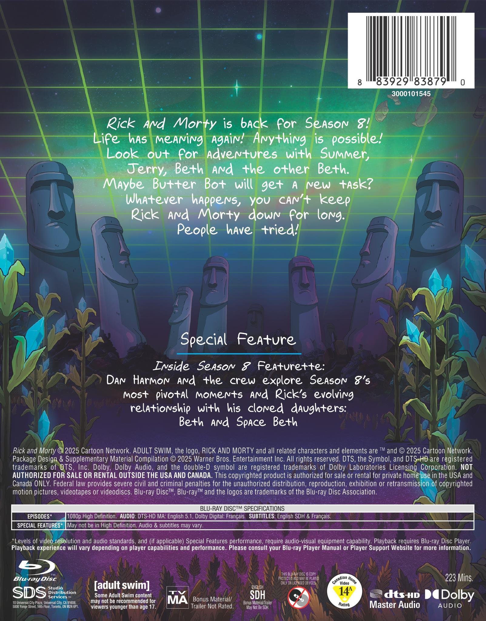 Rick and Morty: The Complete Eighth Season (BD) [2025]