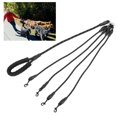thumbnail image 1 of Pet Traction Rope, Pet Traction Strap, Padded Comfortable Dogs Cats For Hiking For Outdoor Walking Black 4 Heads, 1 of 8