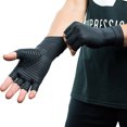 thumbnail image 4 of 1 Pair Copper Arthritis Gloves Copper Compression Arthritis Gloves Finger Less Sports Gloves, 4 of 8