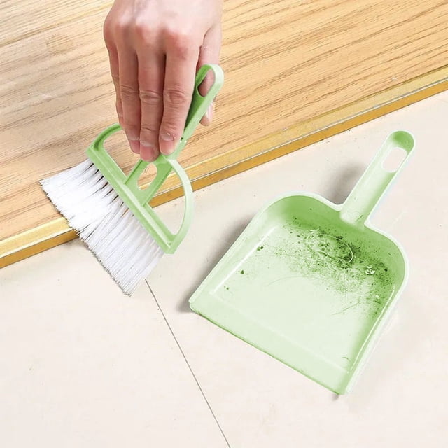 HOARBOEG Dustpan and Brush Set Handheld Dustpan and Brush Comfortable Grip Brush and Dustpan for Sofa Tabletop Bedroom Tent Cleaning for Cleaning Clearance