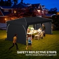 thumbnail image 4 of Outsunny 10 x 20 ft Pop Up Canopy Tent Instant Canopy w/ Reflective Strips, 4 of 9