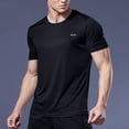 thumbnail image 4 of Men's Short Sleeve T-Shirt Quick Dry Rash Guard Athletic Running Swim Top Tee Performance Water Shirts, 4 of 7