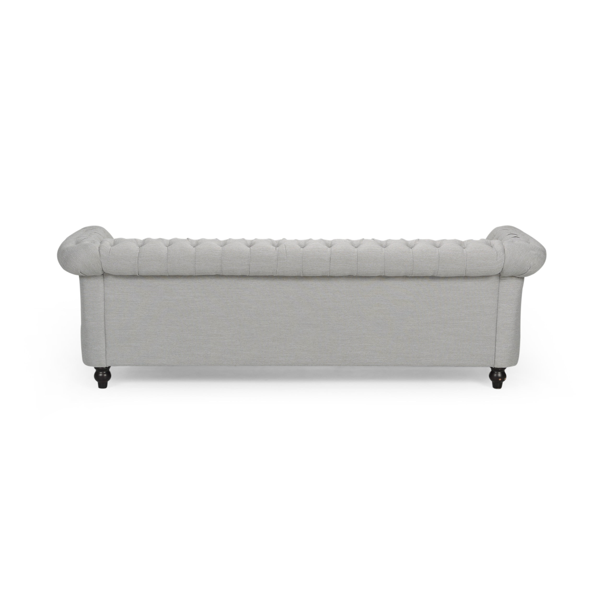 Canapé Chesterfield Noble House 215 cm, capitonnage profond, beige