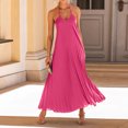 thumbnail image 4 of lSLJS Robe Plissée pour Femme pour Vacances à la Plage Robe Longue, Robe d'Été Robes de Plage, 4 of 9